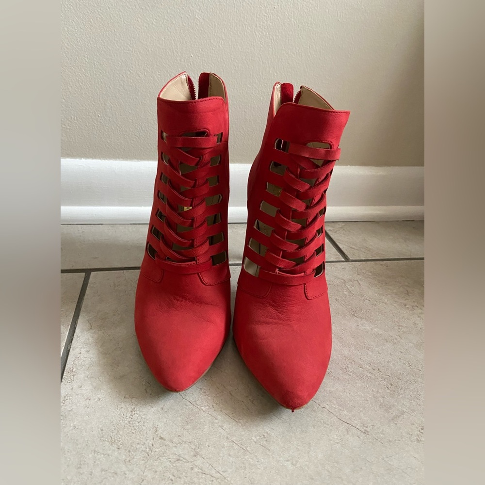 BCBG Red Booties - Picture 3 of 5